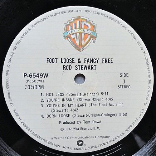 Rod Stewart - Foot Loose & Fancy Free (Vinyl, LP, Album, Reissue) Very Good (VG) / Very Good (VG)