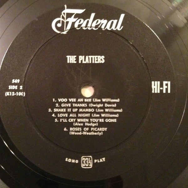 The Platters - The Platters (Vinyl, LP) Good Plus (G+) / Poor (P)