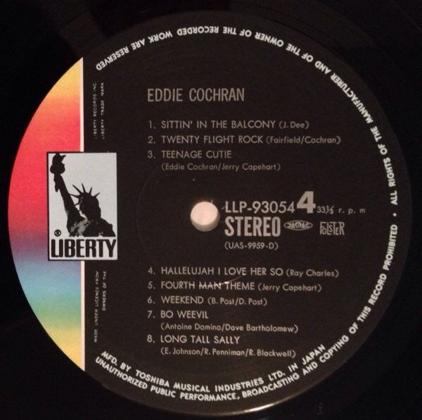 Eddie Cochran - Legendary Masters Series (2xVinyl, LP, Compilation, Stereo) Very Good Plus (VG+) / Good (G)