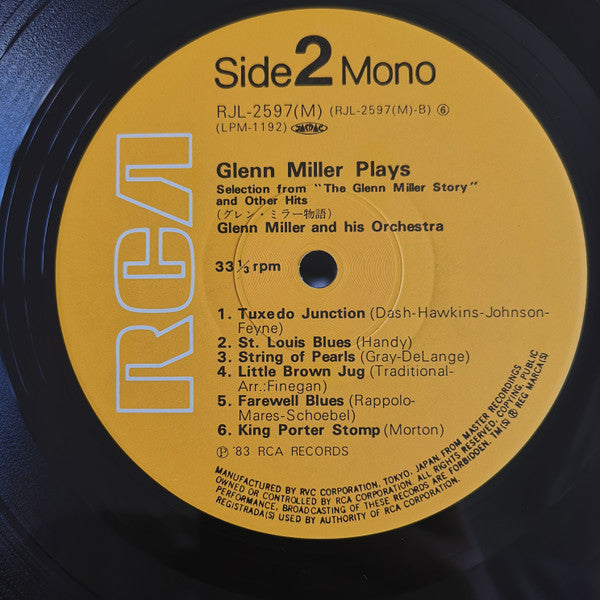 Glenn Miller And His Orchestra - Glenn Miller Plays Selections From "The Glenn Miller Story" And Other Hits (Vinyl, LP, Album, Mono) Very Good Plus (VG+) / Very Good Plus (VG+)