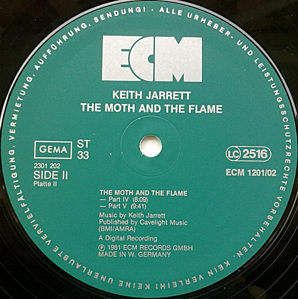 Keith Jarrett - Invocations / The Moth And The Flame (2xVinyl, LP, Album, Stereo) Very Good Plus (VG+) / Good Plus (G+)
