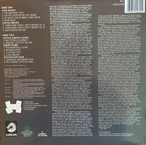 Various - Knights Of The Keyboard Chicago Piano Blues 1947-1956 (Vinyl, LP, Compilation, Reissue) Very Good (VG) / Very Good (VG)