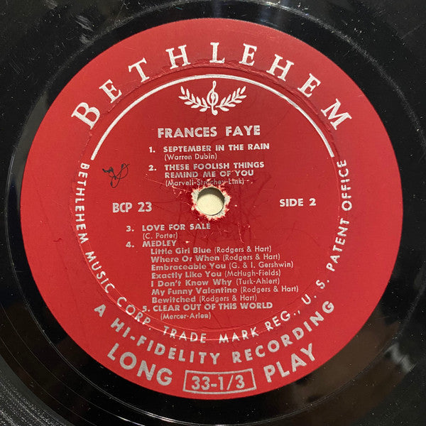 Frances Faye - I'm Wild Again (Vinyl, LP, Album, Mono) Very Good (VG) / Good Plus (G+)