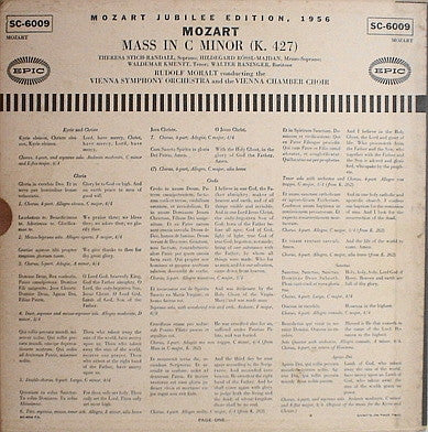 Wolfgang Amadeus Mozart - Mass In C Minor (K. 427) (2xVinyl, LP, Album) Very Good (VG) / Very Good (VG)