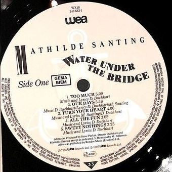 Mathilde Santing - Water Under The Bridge (Vinyl, LP, Album) Very Good Plus (VG+) / Very Good (VG)