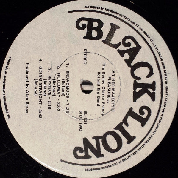 Clarke-Boland Big Band - At Her Majesty's Pleasure.... (Vinyl, LP, Album, Reissue, Stereo) Very Good (VG) / Very Good Plus (VG+)