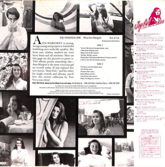 Ann Margret - The Vivacious One (Vinyl, LP, Album, Reissue, Stereo) Very Good Plus (VG+) / Very Good Plus (VG+)