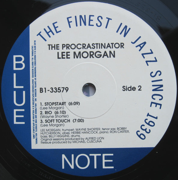 Lee Morgan - The Procrastinator (Vinyl, LP, Album, Limited Edition, Reissue, Remastered, Stereo) Near Mint (NM or M-) / Near Mint (NM or M-)
