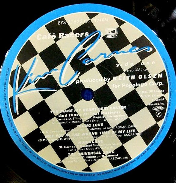 Kim Carnes - Café Racers (Vinyl, LP, Album) Very Good Plus (VG+) / Very Good Plus (VG+)