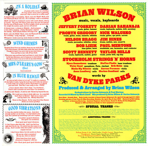 Brian Wilson - Brian Wilson Presents Smile (2xVinyl, LP, Album) Mint (M) / Mint (M)