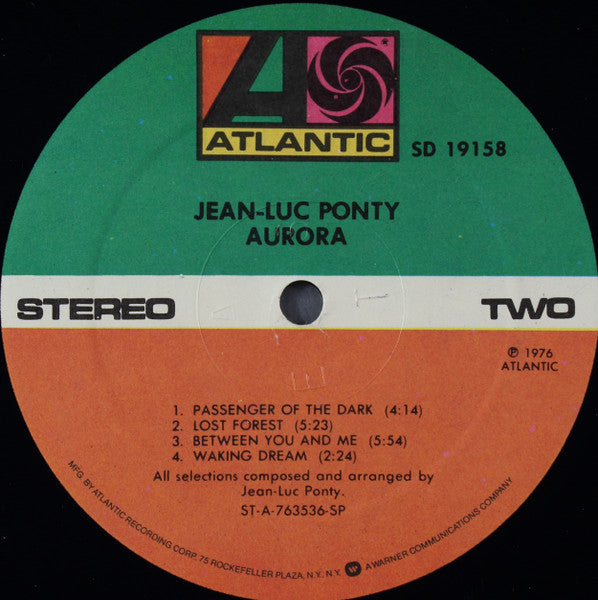 Jean-Luc Ponty - Aurora (Vinyl, LP, Album, Reissue, Stereo) Good Plus (G+) / Good Plus (G+)