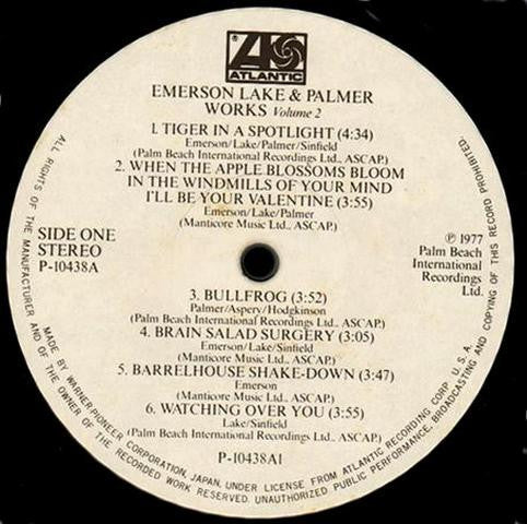 Emerson, Lake & Palmer - Works Volume 2 (Vinyl, LP, Album)