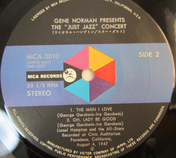 Lionel Hampton All Stars - Gene Norman Presents The "Just Jazz" Con...