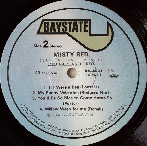 The Red Garland Trio - Misty Red (Vinyl, LP, Album, Stereo)