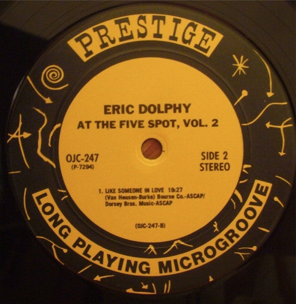 Eric Dolphy - At The Five Spot Volume 2 (Vinyl, LP, Album, Reissue, Stereo) Very Good (VG) / Very Good Plus (VG+)
