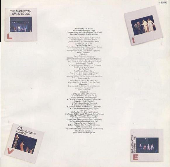 The Manhattan Transfer - Live (Vinyl, LP, Album)
