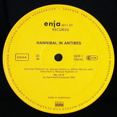 Hannibal Marvin Peterson - In Antibes (Vinyl, LP, Album) Very Good Plus (VG+) / Good Plus (G+)
