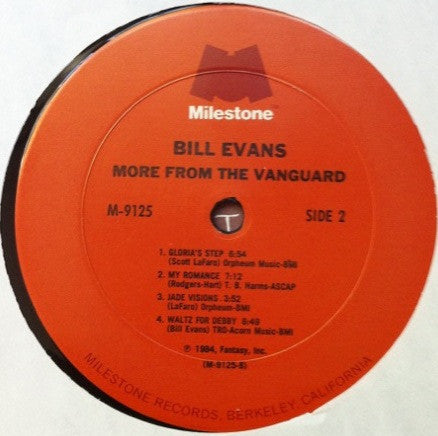 Bill Evans - More From The Vanguard (LP, Album) - Good Plus (G+) / Very Good Plus (VG+)