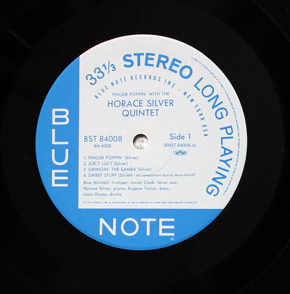 The Horace Silver Quintet - Finger Poppin' With The Horace Silver Quintet (Vinyl, LP, Album, Limited Edition, Reissue, Stereo) Very Good Plus (VG+) / Near Mint (NM or M-)