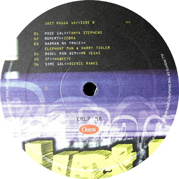 Various - Just Ragga 14 (Vinyl, LP, Compilation) Good Plus (G+) / Very Good (VG)