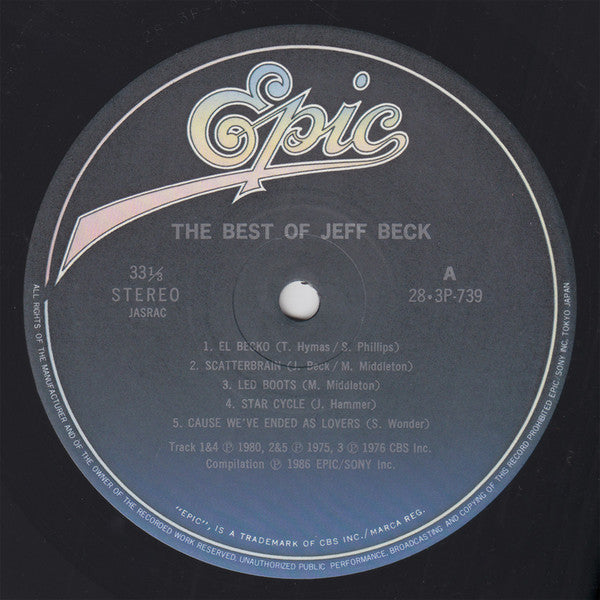 Jeff Beck - The Best Of Jeff Beck (Vinyl, LP, Compilation) Very Good (VG) / Very Good Plus (VG+)