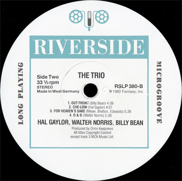 The Trio (10) - The Trio (Vinyl, LP, Album, Reissue, Stereo) Very Good Plus (VG+) / Very Good Plus (VG+)