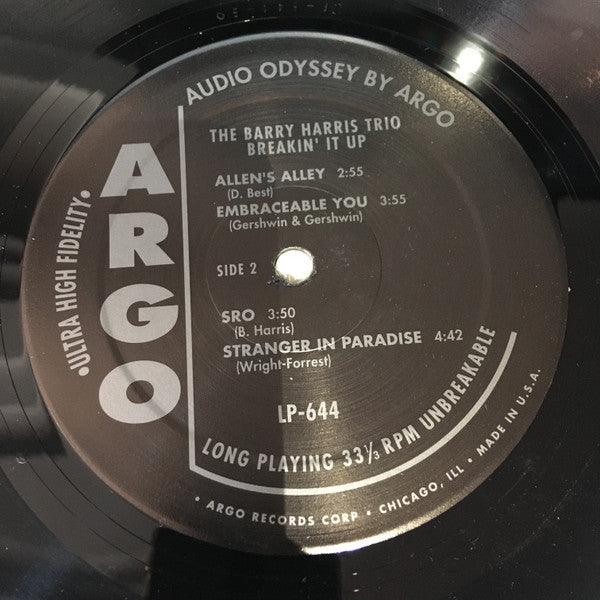 Barry Harris Trio - Breakin' It Up (Vinyl, LP, Album)