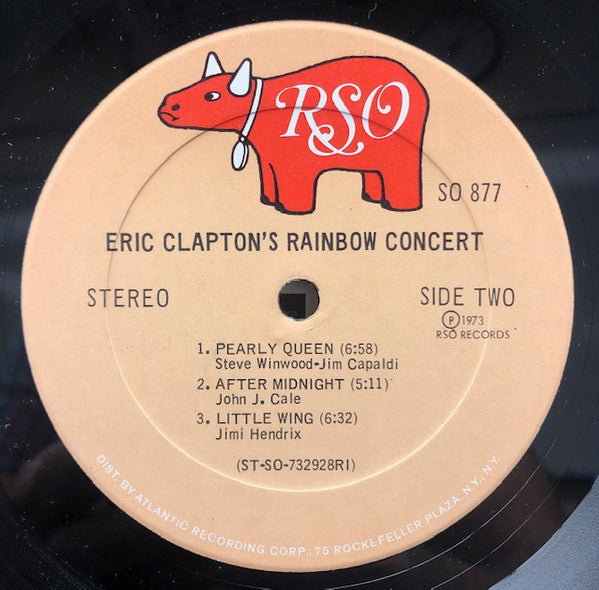 Eric Clapton - Eric Clapton's Rainbow Concert (Vinyl, LP, Album, Stereo) Very Good (VG) / Very Good Plus (VG+)