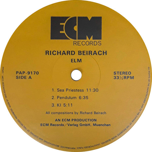 Richard Beirach - Elm (Vinyl, LP, Album)