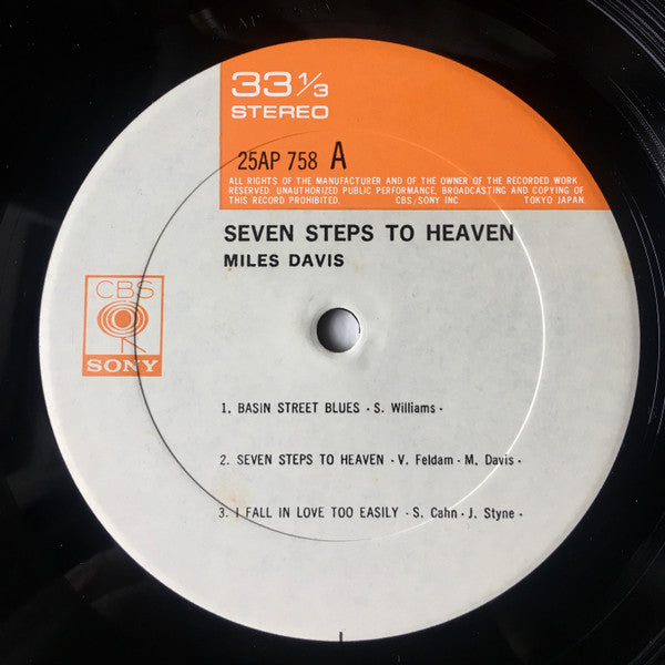 Miles Davis - Seven Steps To Heaven (Vinyl, LP, Album, Reissue, Stereo) Very Good Plus (VG+) / Very Good (VG)