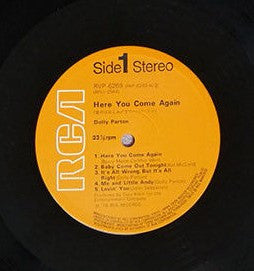 Dolly Parton - Here You Come Again (Vinyl, LP, Album) Very Good Plus (VG+) / Very Good Plus (VG+)