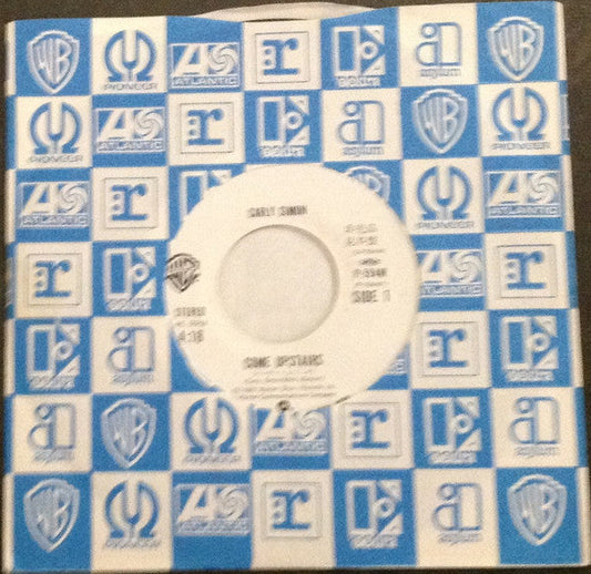 Carly Simon - Come Upstairs (Vinyl, 7", 45 RPM, Single, Promo, Stereo) Very Good Plus (VG+) / Very Good (VG)