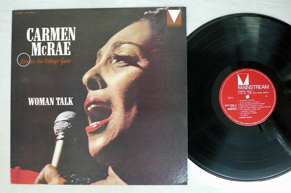 Carmen McRae - Woman Talk (Live At The Village Gate) (Vinyl, LP, Album, Reissue, Stereo) Very Good Plus (VG+) / Very Good Plus (VG+)