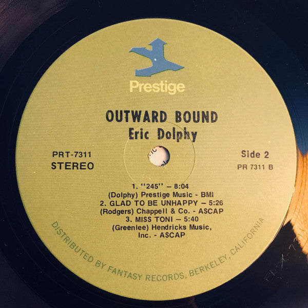 Eric Dolphy - Outward Bound (Vinyl, LP, Album, Reissue, Stereo) Very Good (VG) / Very Good (VG)