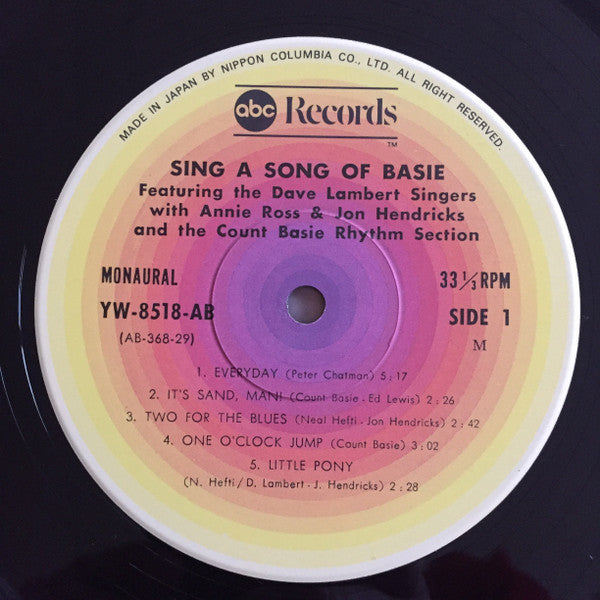 Lambert, Hendricks & Ross - Sing A Song Of Basie (Vinyl, LP, Album, Mono) Very Good Plus (VG+) / Very Good Plus (VG+)
