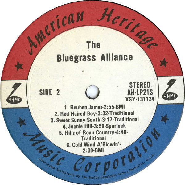 The Bluegrass Alliance - The Bluegrass Alliance (Vinyl, LP, Album) Very Good Plus (VG+) / Very Good Plus (VG+)