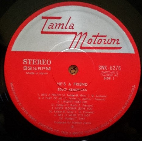 Eddie Kendricks - He's A Friend (Vinyl, LP, Album)