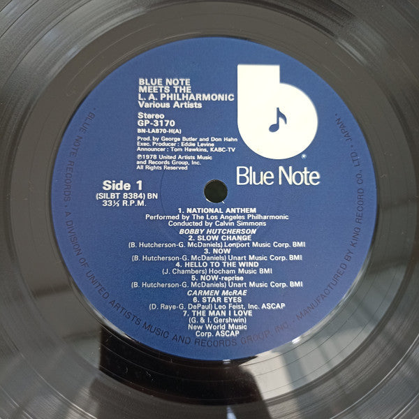Various - Blue Note Meets The L.A. Philharmonic (Vinyl, LP, Album, Stereo) Very Good Plus (VG+) / Very Good Plus (VG+)