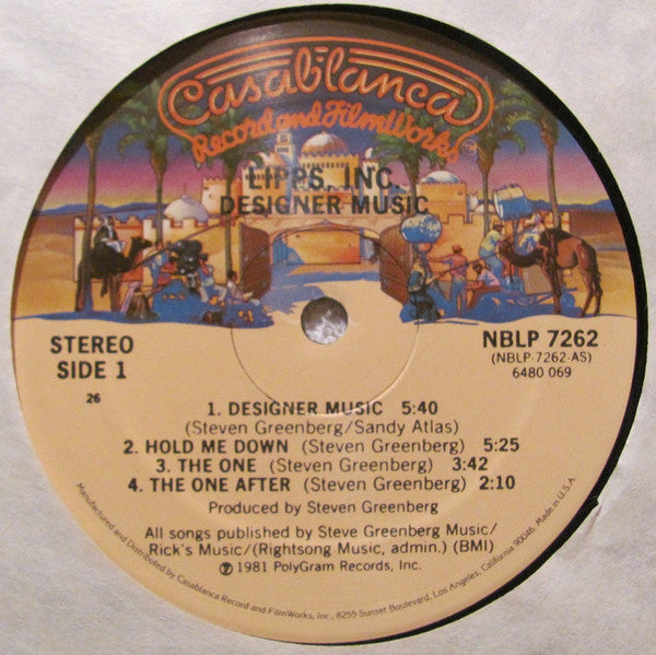 Lipps, Inc. - Designer Music (Vinyl, LP, Album, Stereo) Good Plus (G+) / Very Good (VG)