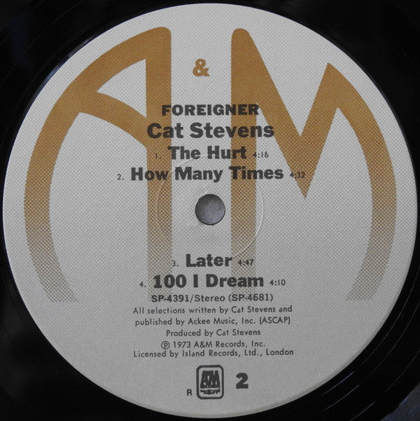 Cat Stevens - Foreigner (Vinyl, LP, Album, Reissue, Stereo) Near Mint (NM or M-) / Very Good Plus (VG+)