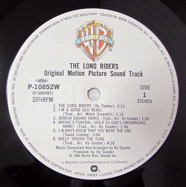 Ry Cooder - The Long Riders (Original Sound Track) (Vinyl, LP, Albu...