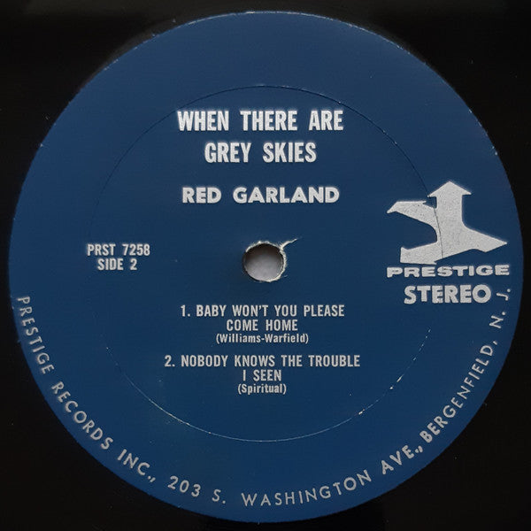 Red Garland - When There Are Gray Skies (Vinyl, LP, Album, Reissue, Stereo) Very Good (VG) / Fair (F)