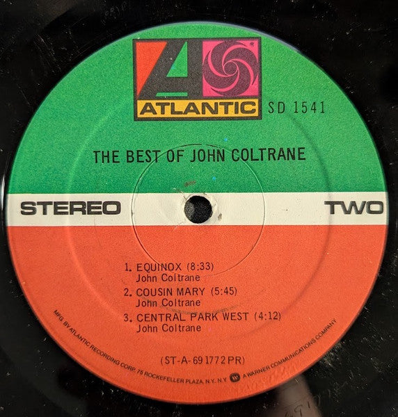 John Coltrane - The Best Of John Coltrane (Vinyl, LP, Compilation, Stereo) Very Good (VG) / Very Good (VG)