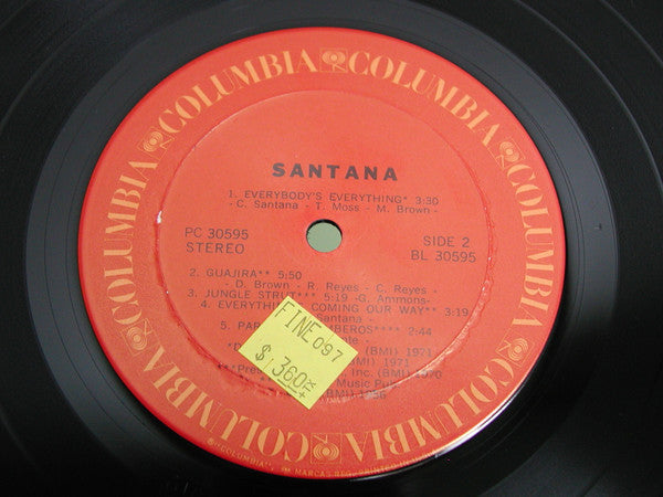 Santana - Santana (Vinyl, LP, Album, Reissue, Stereo) Very Good (VG) / Very Good (VG)