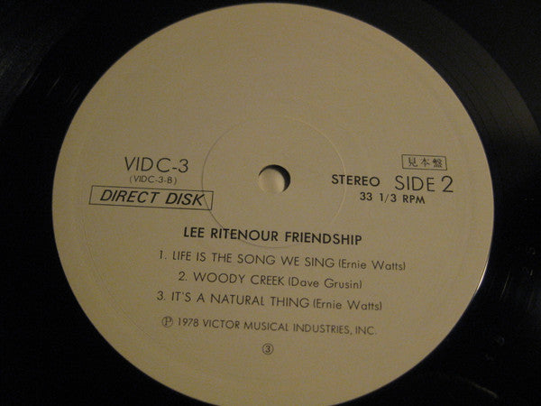 Lee Ritenour - Friendship (Vinyl, LP, Album, Promo)