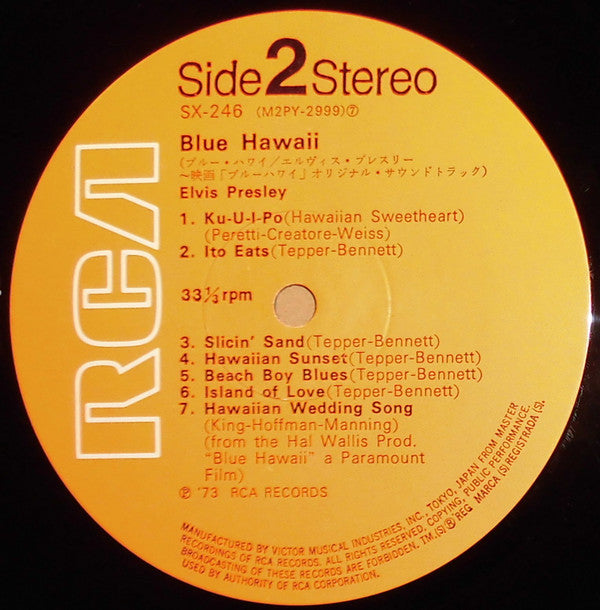 Elvis Presley - Blue Hawaii (Vinyl, LP, Album, Reissue, Stereo) Very Good Plus (VG+) / Very Good Plus (VG+)