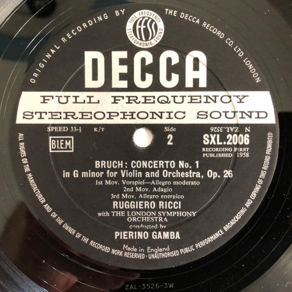 Felix Mendelssohn-Bartholdy - Violin Concertos (Vinyl, LP, Repress, Stereo) Very Good (VG) / Very Good (VG)