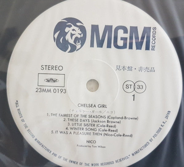 Nico (3) - Chelsea Girl (Vinyl, LP, Album, Promo, Reissue, Stereo) Near Mint (NM or M-) / Near Mint (NM or M-)