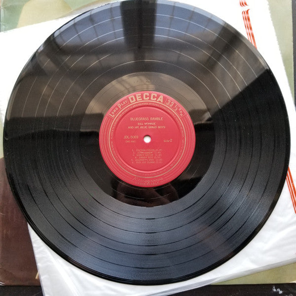 Bill Monroe & His Blue Grass Boys - Bluegrass Ramble (Vinyl, LP, Album, Mono) Good Plus (G+) / Good Plus (G+)