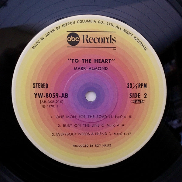 Mark-Almond - To The Heart (Vinyl, LP, Album, Limited Edition)